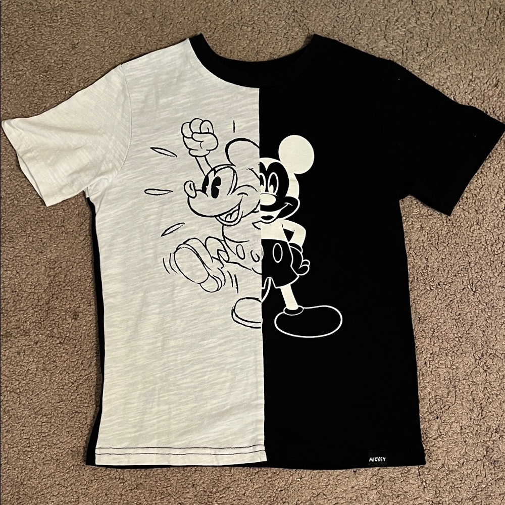 Disney Mickey Mouse Colorblock Graphic Tee Medium